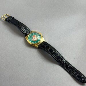 Vintage Santa Claus Merry Christmas Swiss Watch Wristwatch Gift Retro Holiday